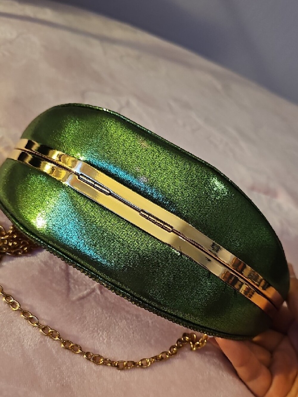Watermelon Crystal Clutch Bag - Pink/Green - Picture 9 of 14